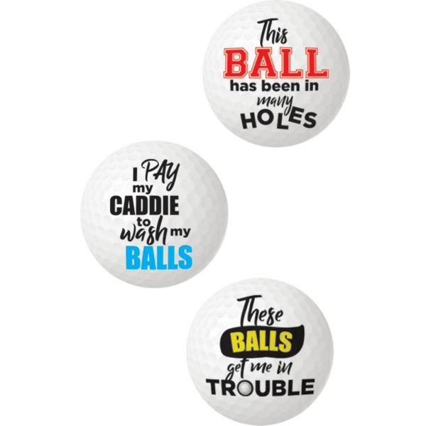 Balls Deep - Novelty Golf Balls - OSAS