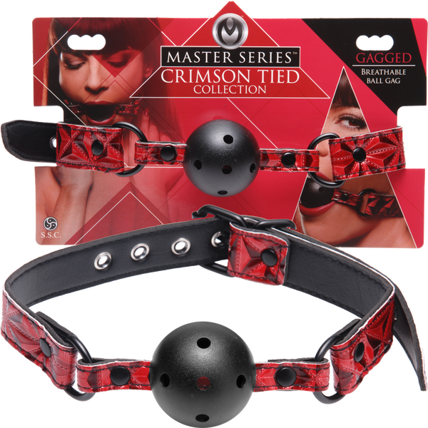 Crimson Tied Breathable Ball Gag - OSAS