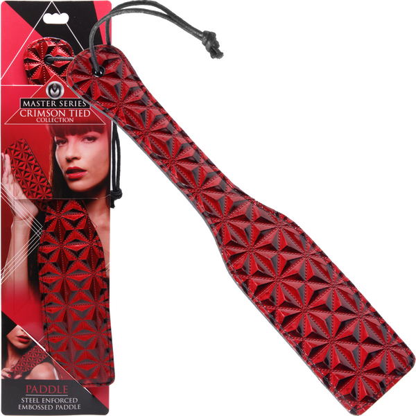 Crimson Tied Steel Enforced Spanking Paddle - OSAS