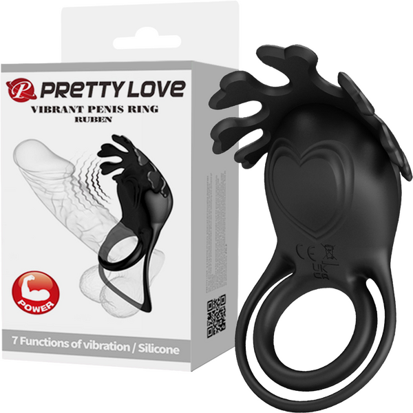 Rechargeable Vibrating Cock Ring Ruben - One Stop Adult Shop