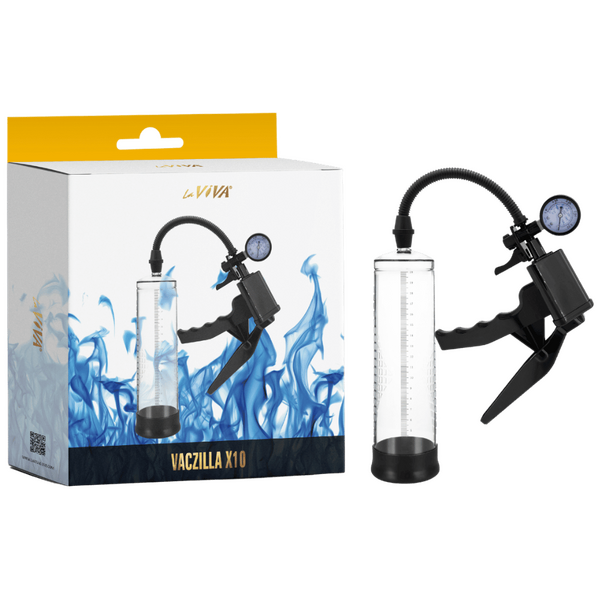 Vaczilla X10 Trigger Gauge Hand Grip Penis Pump - OSAS