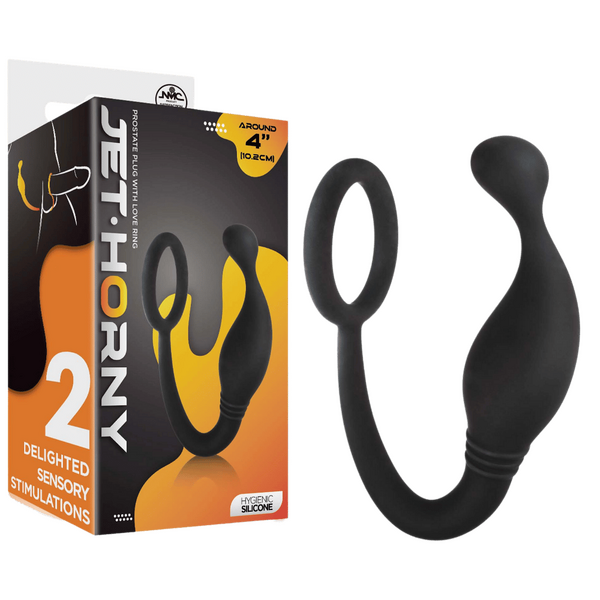 Prostate Plug with Love Ring - 4" - OSAS
