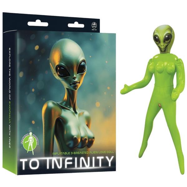 Inflatable 3-Breasted Alien Love Doll - - OSAS
