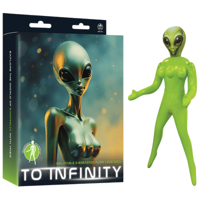 Inflatable 3-Breasted Alien Love Doll - - OSAS