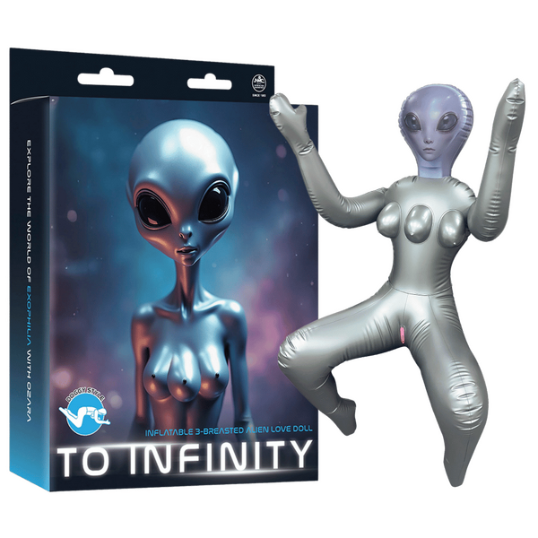 Inflatable 3-Breasted Alien Love Doll - - OSAS