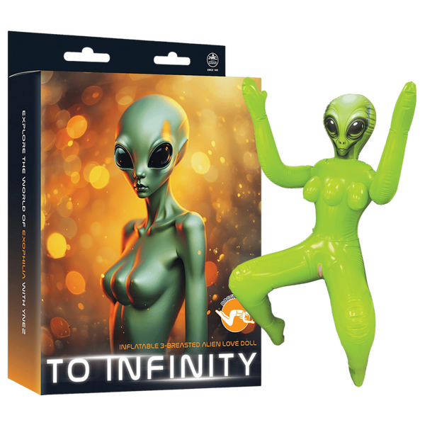 Inflatable 3-Breasted Alien Love Doll - - OSAS
