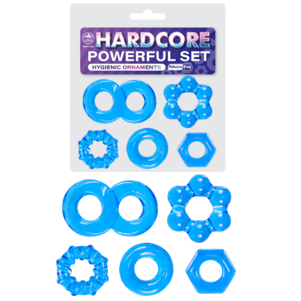 Hardcore Powerful Cockring Set - OSAS