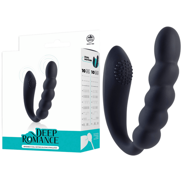 Bendable Dual Motors Silicone Stimulator - OSAS