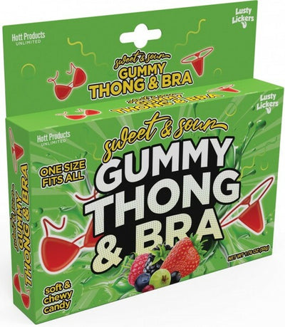 Sweet &amp; Sour Gummy Thong &amp; Bra - OSAS