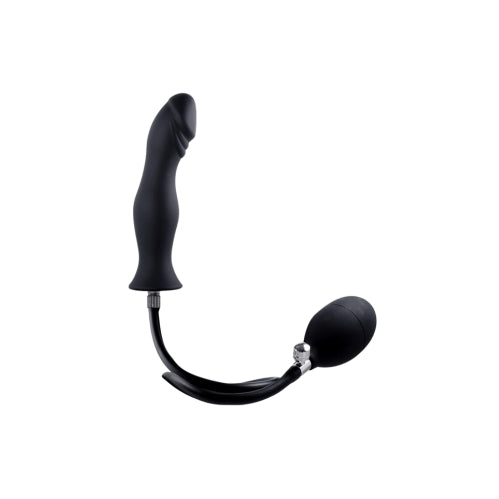 Strafe Silicone Inflatable Butt Plug Black 8A - OSAS