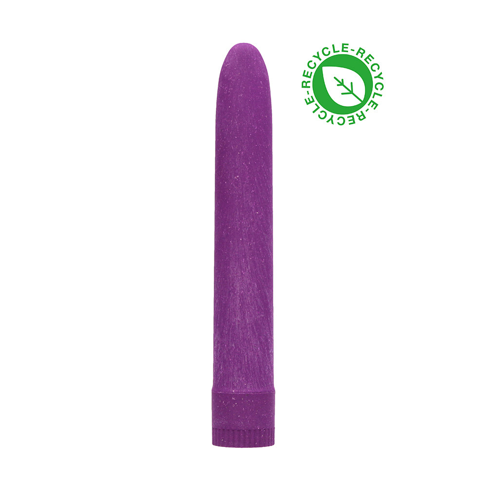Natural Pleasure 7in Vibrator Purple - OSAS