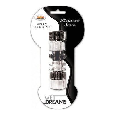 Wet Dreans Pleasure Stars Black/Clear - OSAS