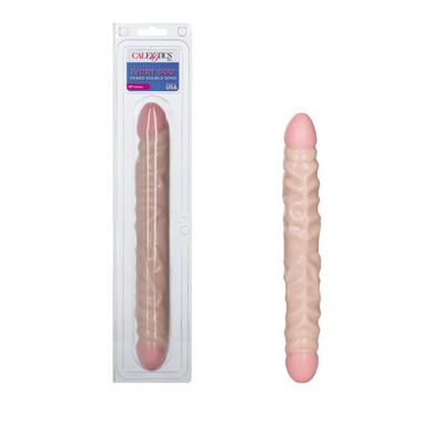 Ivory Duo Veined Double Dong 12" - One Stop Adult Shop