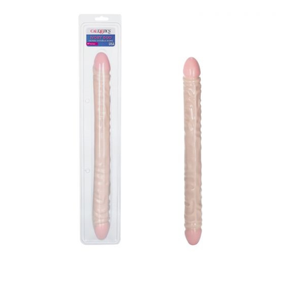 Slim Jim Duo - Veined Double Dong Ivory 17" - One Stop Adult Shop