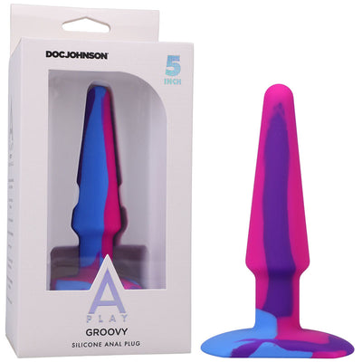 A-Play Groovy Silicone Anal Plug- 5 inch - One Stop Adult Shop