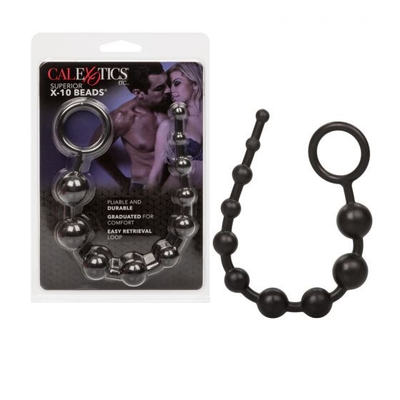 Superior X-10 Beads - Black - One Stop Adult Shop