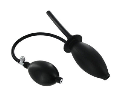 Inflatable Enema Plug Silicone Black - One Stop Adult Shop