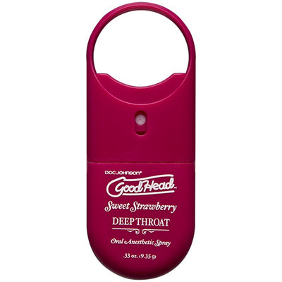 GoodHead To-Go Deep Throat Spray Sweet Strawberry 9ml - One Stop Adult Shop