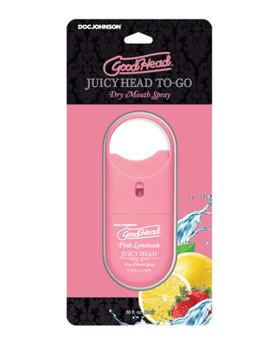 GoodHead Juicy Head Dry Mouth Spray To-Go Pink Lemonade 9ml - One Stop Adult Shop