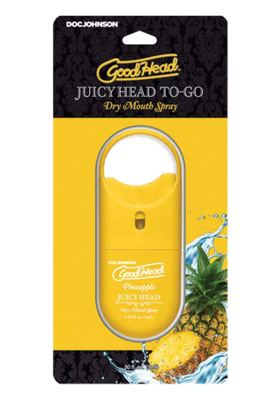 GoodHead Juicy Head Dry Mouth Spray To-Go Pineapple 9ml - One Stop Adult Shop