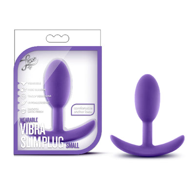 Luxe Wearable Vibra Slim Plug Small Purple - One Stop Adult Shop