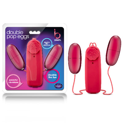 B Yours - Double Pop Eggs (Cerise) - One Stop Adult Shop