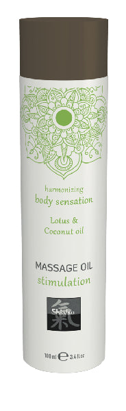 Shiatsu Massage Oil Stimulation Lotus And Coconut Oil 100ml - One Stop Adult Shop