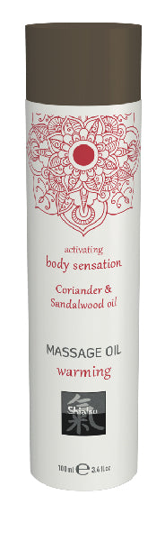 Shiatsu Massage Oil Warming Coriander And Sandalwood Oil 100ml - One Stop Adult Shop
