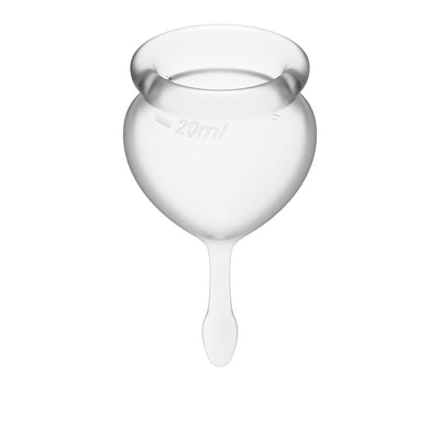 Feel Good Menstrual Cup Transparent 2pcs - One Stop Adult Shop