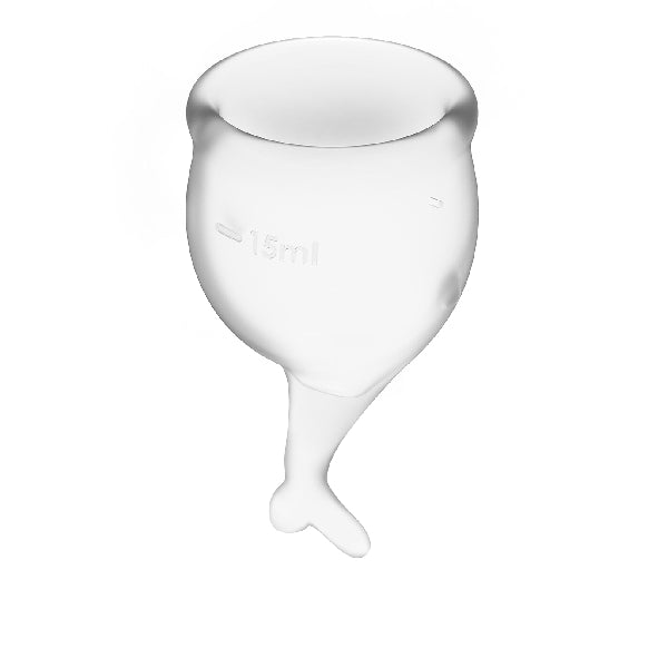 Feel Secure Menstrual Cup Transparent 2pcs - One Stop Adult Shop