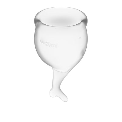 Feel Secure Menstrual Cup Transparent 2pcs - One Stop Adult Shop