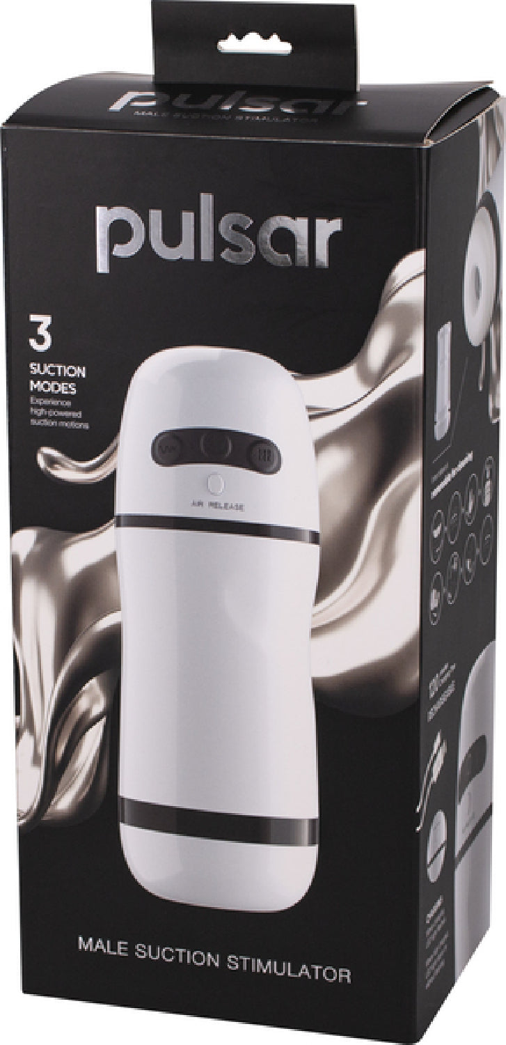 Pulsar Male Suction Stimulator (White) - One Stop Adult Shop