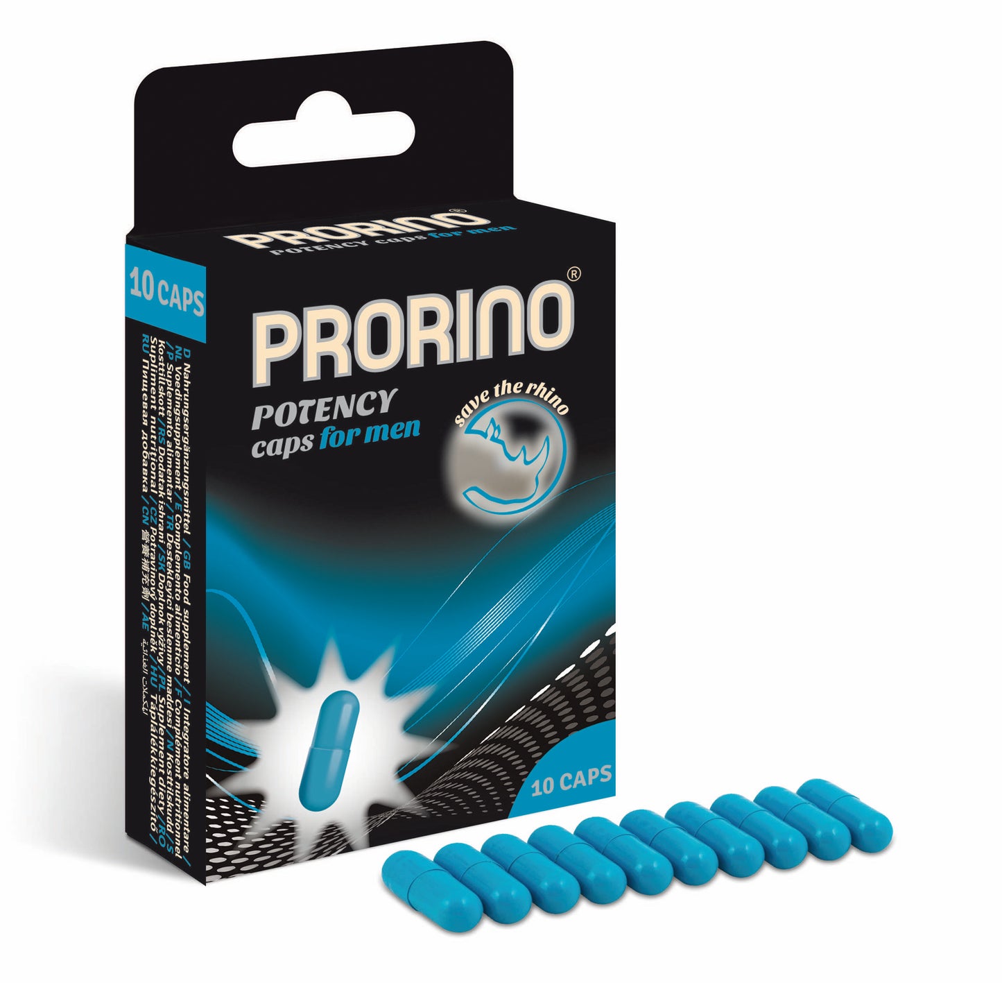 PRORINO Libido Caps For Men 10 pcs - One Stop Adult Shop