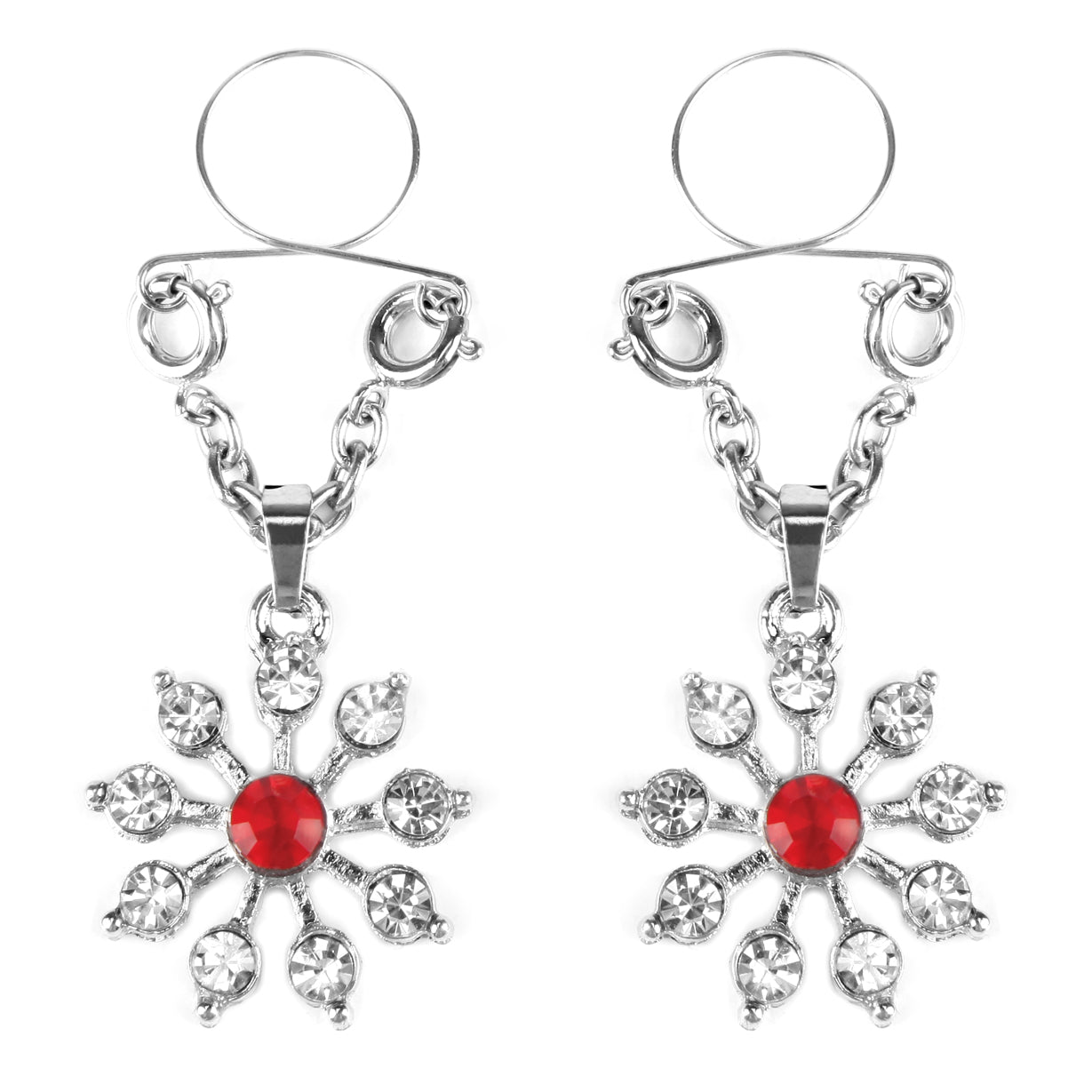 Ruby and Diamond Star Nipple Jewellery - One Stop Adult Shop