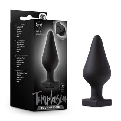 Temptasia Fuck Me Butt Plug Black - One Stop Adult Shop