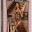 Magic Silk Lingerie Cage Gartered Catsuit One Size Black - One Stop Adult Shop