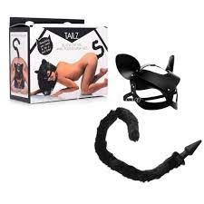 Tailz Cat Tail Anal Plug & Mask Set - One Stop Adult Shop