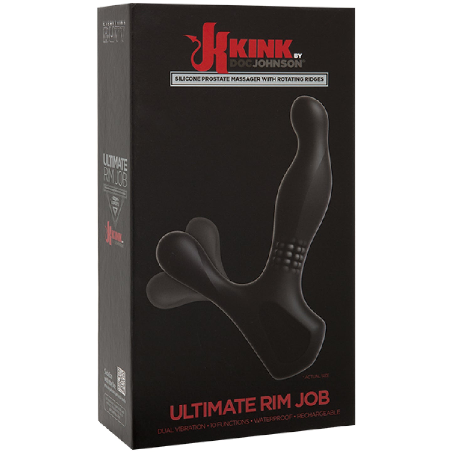 Ultimate Rim Job - Silicone Prostate Massager With Rotating Ridges - One Stop Adult Shop