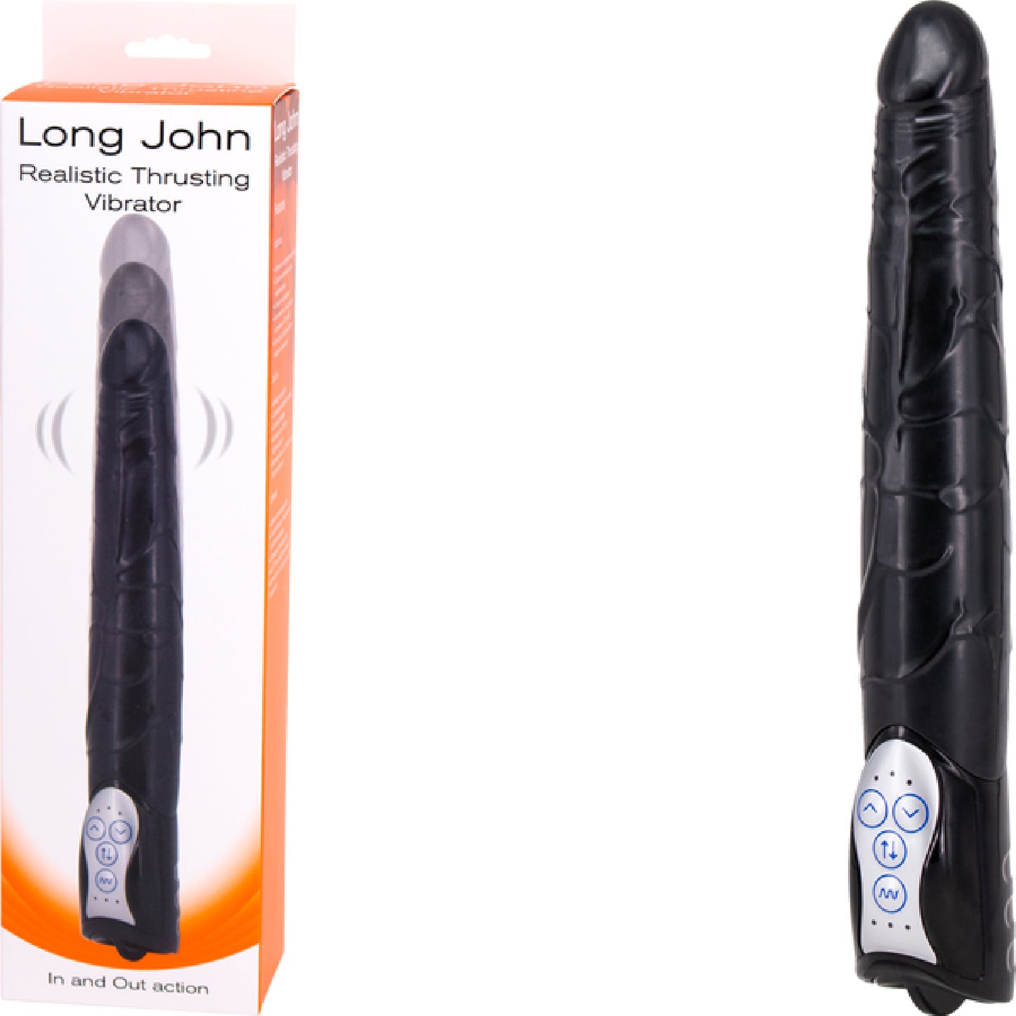 Long John Realistic Thrusting Vibrator - One Stop Adult Shop