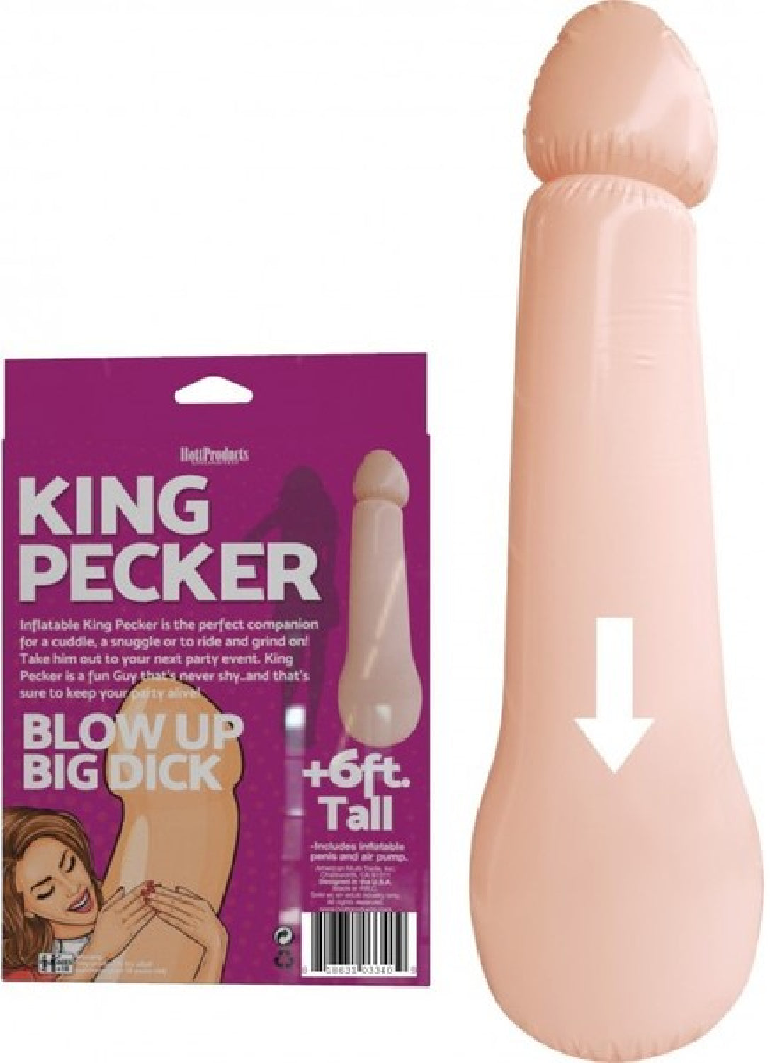 King Pecker Inflatable Dick - One Stop Adult Shop