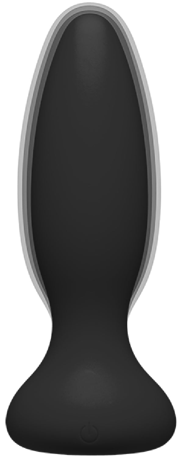 Vibe - Experienced - Rechargeable Silicone Anal Plug With Remote (Black) - One Stop Adult Shop