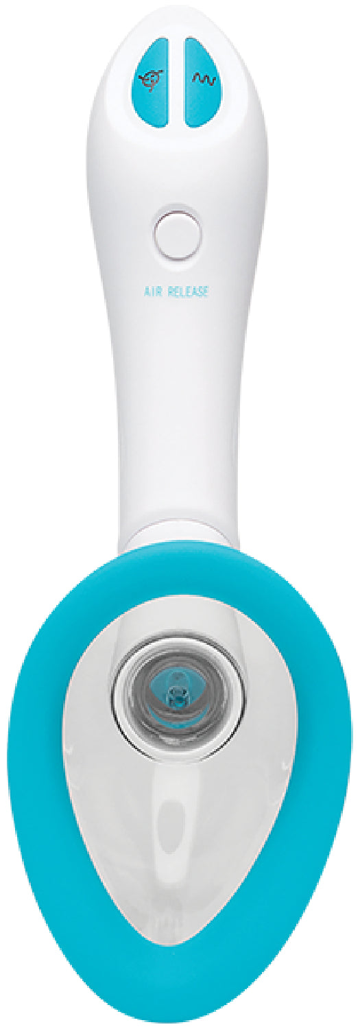 Intimate Body Pump - Automatic - Vibrating - Rechargeable (Sky Blue/White) - One Stop Adult Shop