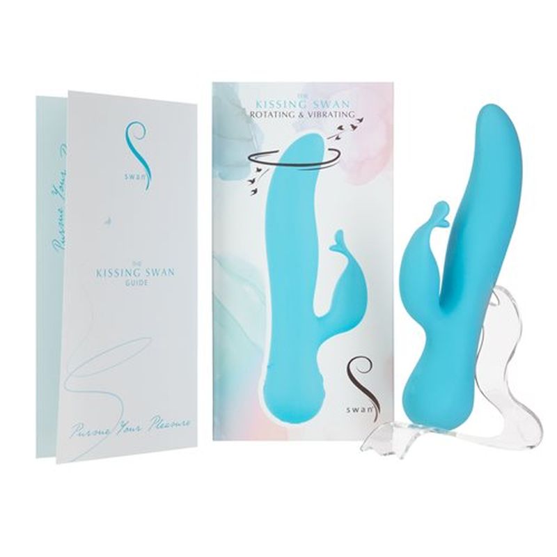 Kissing Swan Rabbit Vibrator - One Stop Adult Shop