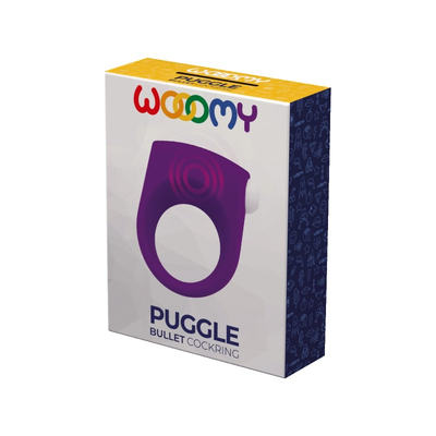 Wooomy PUGGLE VIBRATING RING WITH BULLET - One Stop Adult Shop