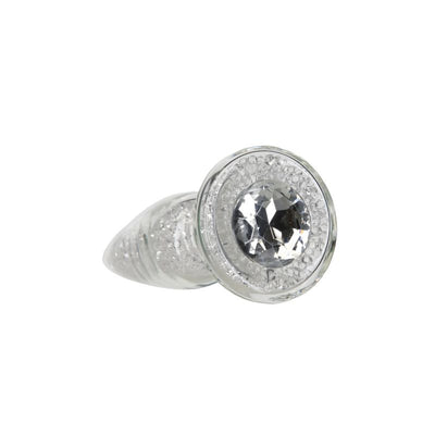 Pillow Talk Fancy Luxurious Glass Anal Plug w Clear Gem - One Stop Adult Shop