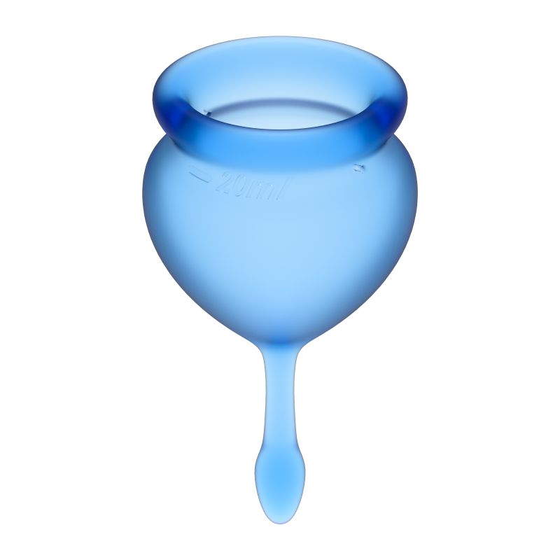 Feel Good Menstrual Cup  Dark Blue 2pcs - One Stop Adult Shop
