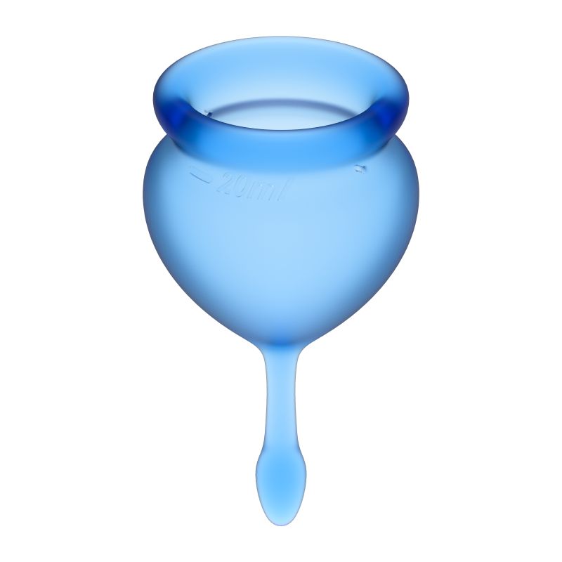 Feel Good Menstrual Cup  Dark Blue 2pcs - One Stop Adult Shop