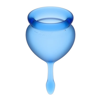 Feel Good Menstrual Cup  Dark Blue 2pcs - One Stop Adult Shop