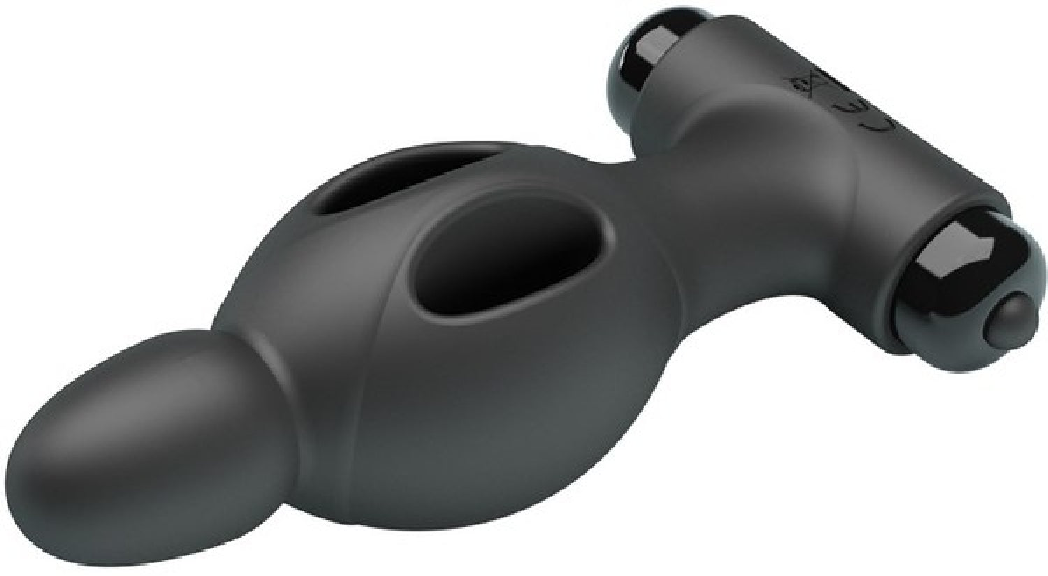 Silicone Vibrating Anal Plug (Black) - One Stop Adult Shop