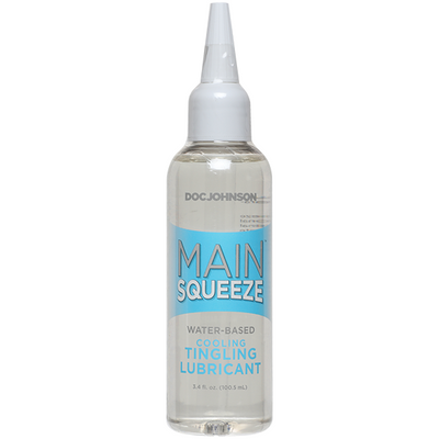 Main Squeeze Cooling/Tingling Lubricant - 3.4 fl. Oz - One Stop Adult Shop